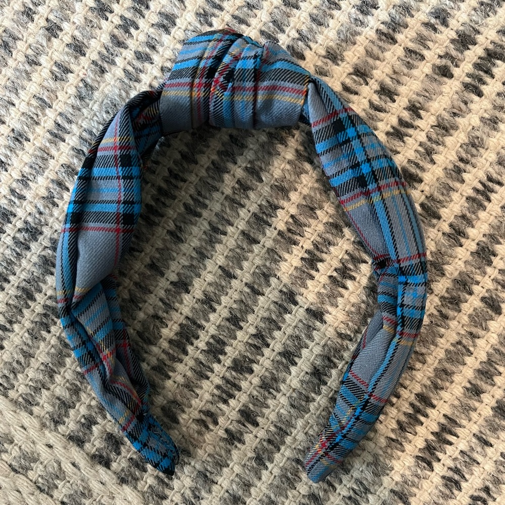 J. Crew Plaid Knotted Headband